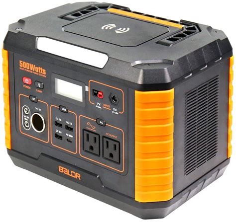 BALDR 500W Portable Power Station Lithium Ion Battery Solar Generator