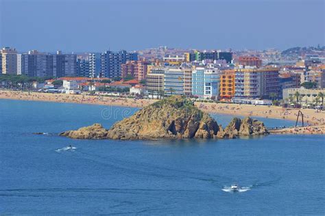 Panorama of Blanes, Spain editorial image. Image of catalonia - 72770145