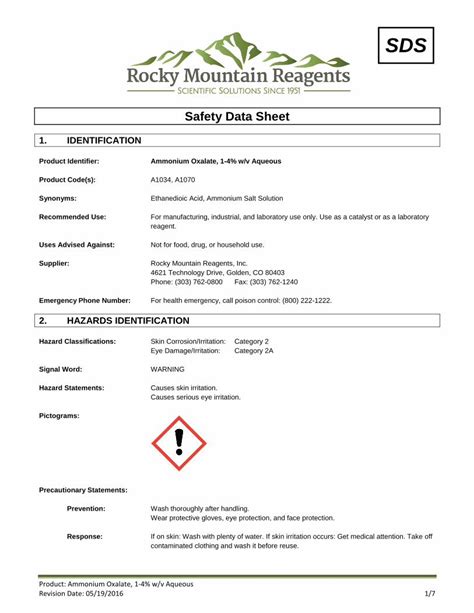 Pdf Safety Data Sheet Pdf Filesafety Data Sheet