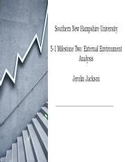 Milestone Two External Environment Analysis Jerolinjackson Pptx