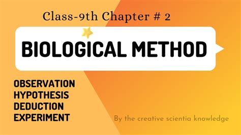 Solving A Biological Problem Class Biology Chapter Youtube