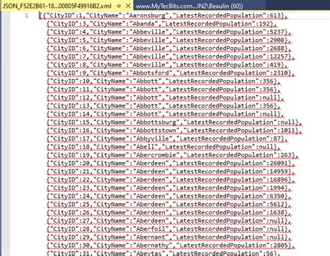 How To Export A Table To Json File In Sql Server My Tec Bits