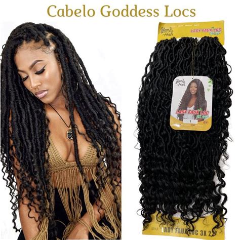 Cabelo Goddess Faux Locs Torcido Gramas Crochet Braids Shopee Brasil