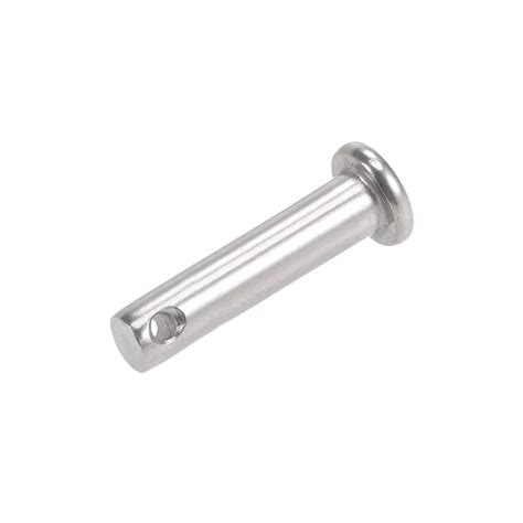 Uxcell Single Hole Clevis Pins 6mm X 25mm Flat Head 304 Stainless Steel Link Hinge Pin