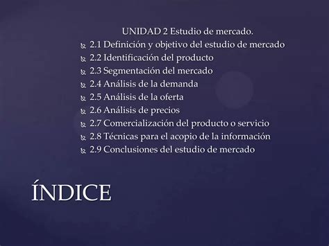 Unidad 2 Estudio De Mercado Ppt