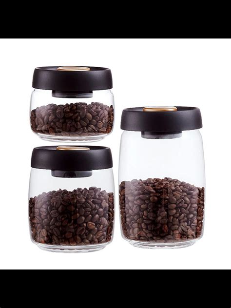 Ml Ml Ml Vacuum Sealed Glass Storage Jars Coffee Jars Glass