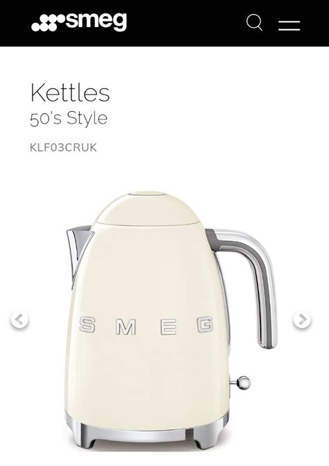 SMEG 1 7L Kettle 50s Style BNIB TV Home Appliances Kitchen