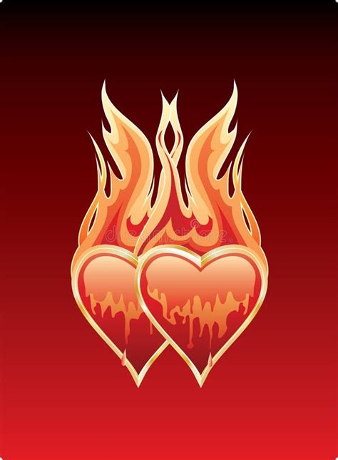 Burning Passion Hearts Fire Stock Illustrations 164 Burning Passion Hearts Fire Stock