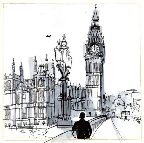 Architecture Sketch Urban Sketching London Drawing