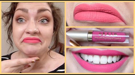 Stila Stay All Day Liquid Lipstick First Impression Review Youtube