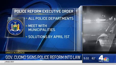 Gov Cuomo Signs Police Reform Into Law Nbc New York