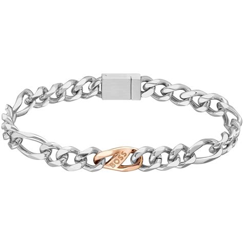 BOSS Rian Chain Link Bracelet Silver Mainline Menswear United States