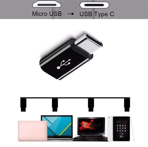 Micro Usb To Type C Di I Erkek Evirici Otg Adapt R Komponentci