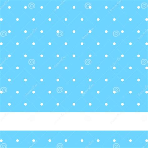 Blue Background With White Dots On Vector Stock Vector Illustration