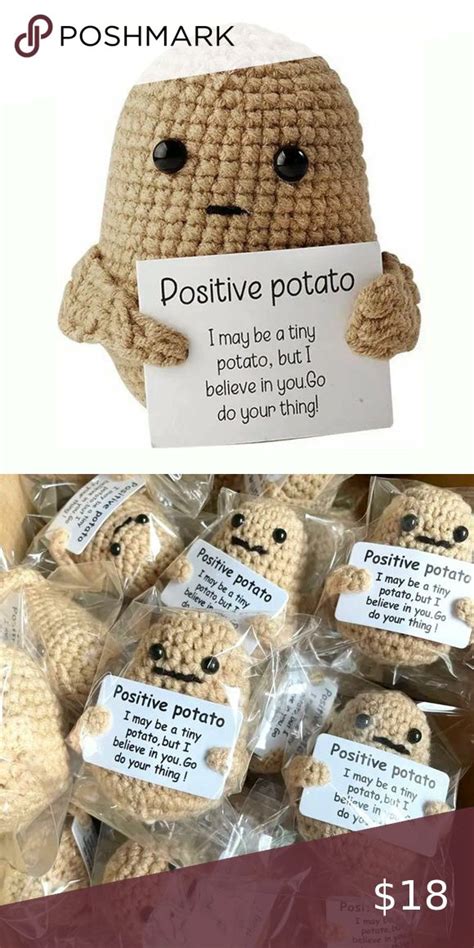 Funny Positive Potato Cute Wool Knit Doll Give To Your Favorite Potato