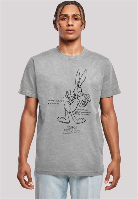 F4nt4stic T Shirt Looney Tunes Bugs Bunny White Belly Bestellen Baur