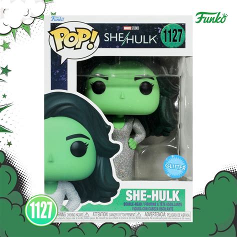 Funko Pop Marvel She Hulk She Hulk Look De Gala Glitter