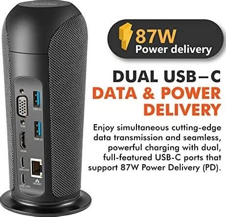 Promate Alphahub In Multimedia Type C Hub With W Dual Usb C