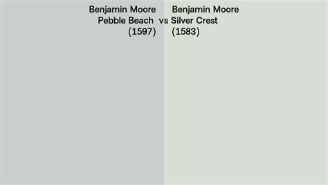 Benjamin Moore Pebble Beach Vs Silver Crest Side By Side Comparison