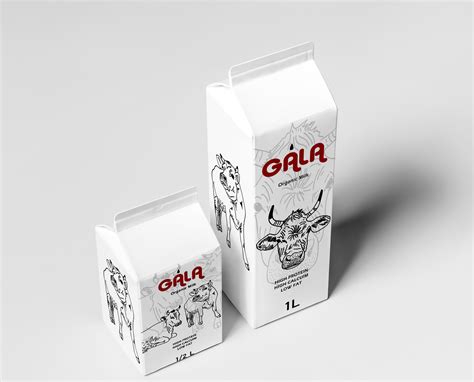 Gala Milk Packaging Design Behance