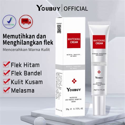 Jual YOUBUY Whitening And Freckle Removing Cream Whitening Serum Light