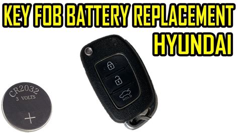 How To Replace Battery Hyundai Flip Key Fob Youtube