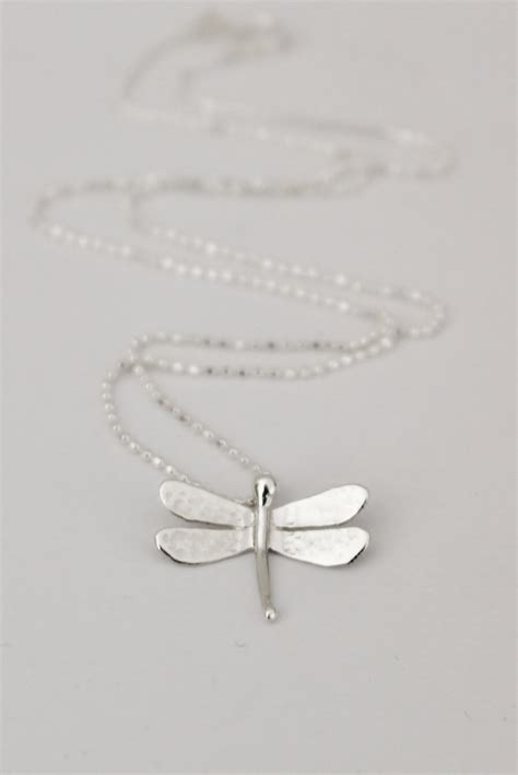 Dragonfly Sterling Silver Dragonfly Pendant Handmade Made Etsy