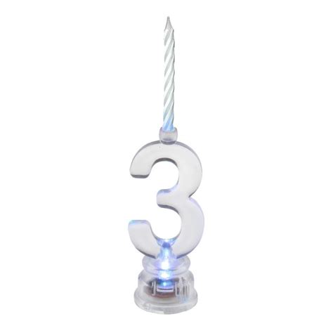 Bougie Led Transparente Chiffre Pour Votre G Teau D Anniversaire