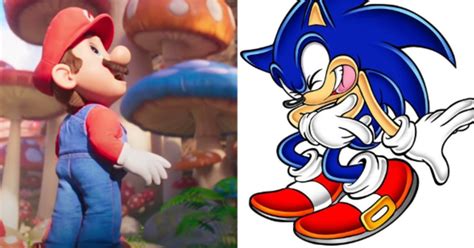 Sonic se burla de que Mario no tiene nalgas en la película de Super