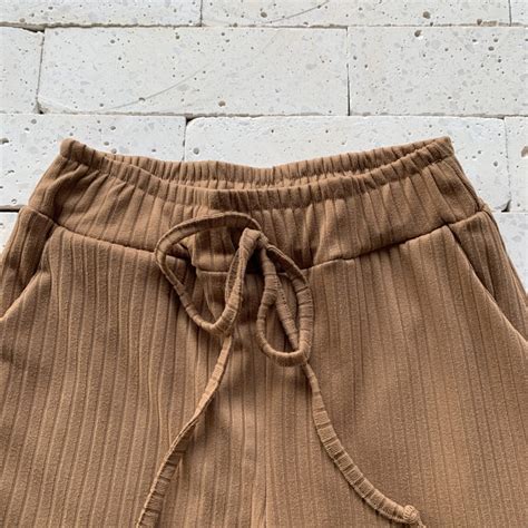 CONJUNTO CANELADO 3 PEÇAS LUXO NUDE Dondoca Moda Feminina