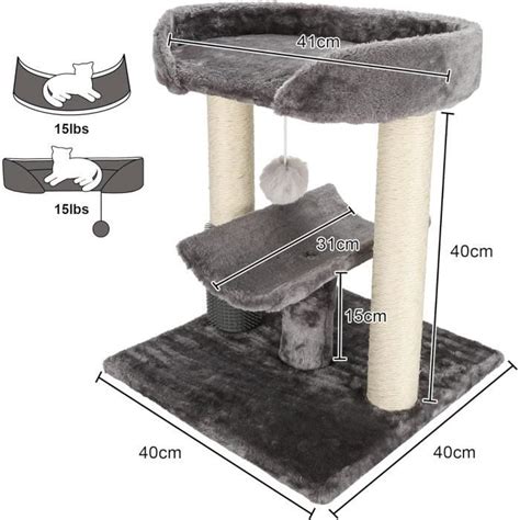 Arbre A Chat Griffoir Pour Chats Poteaux En Sisal Griffoir Avec