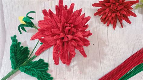 Diy Beautiful Handmade Pipe Cleaner Flower Handmade Home Decor Gift