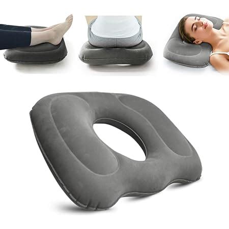 Nevife Almohada Inflable De Dona Asiento Ajustable Para Sentarse