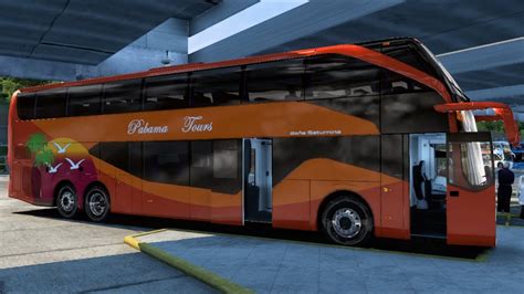 ETS 2 1 48 5 Volvo 9800 DD Bus Mod PABAMA TOURS Double Decker Bus