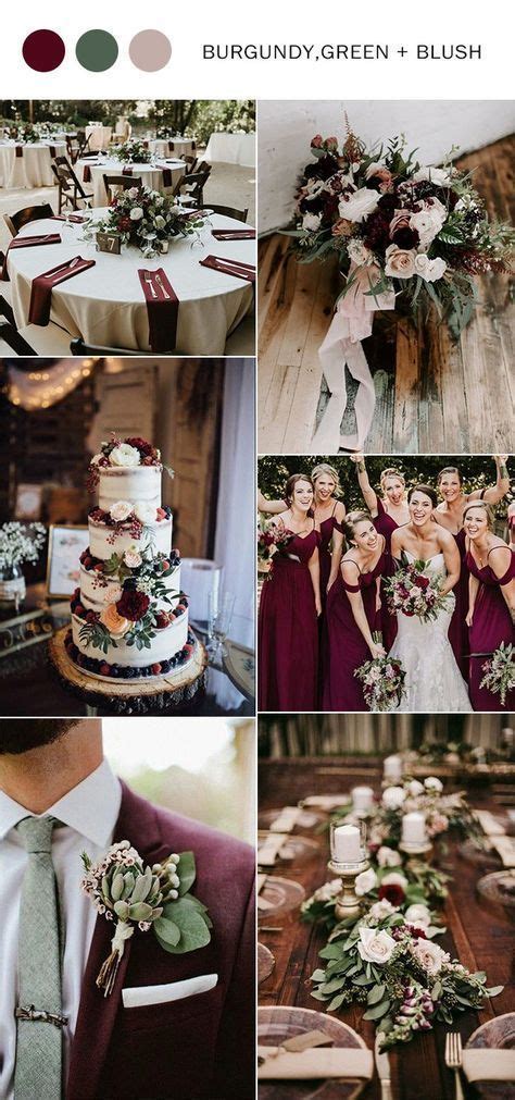 Burgundy And Sage Green Wedding Colors Kendall Katz