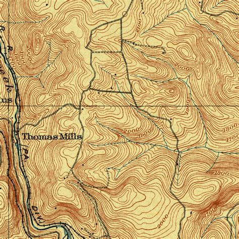 Patton, PA (1904, 62500-Scale) Map by United States Geological Survey | Avenza Maps