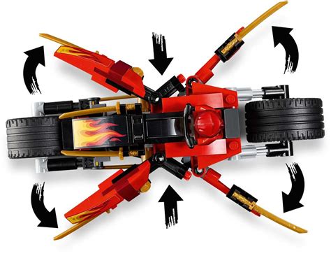 Lego 70667 Lego Ninjago Kais Blade Cycle And Zanes Snowmobile Kai