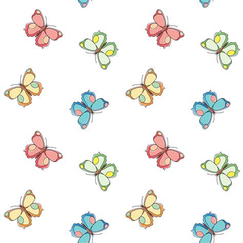 Butterfly seamless pattern. Repeating butterfly background for textile design, wrapping paper ...