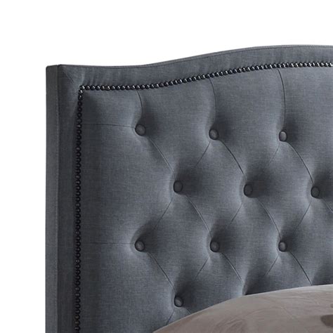 Baxton Studio Jessie Modern Fabric Button Tufted Headboard And