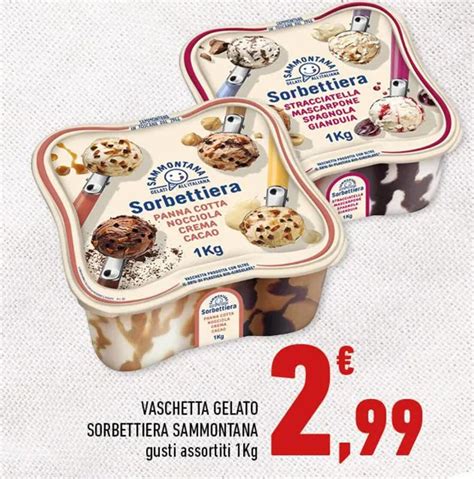 Vaschetta Gelato Sorbettiera Sammontana Gusti Assortiti Kg Offerta Di