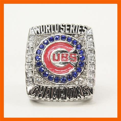 REPLICA 2016 CHICAGO CUBS BASEBALL WORLD SERIES CHAMPIONSHIP RING WITH