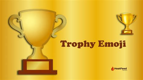 Trophy Emoji 🏆- Meaning, ️copy and 📋paste.