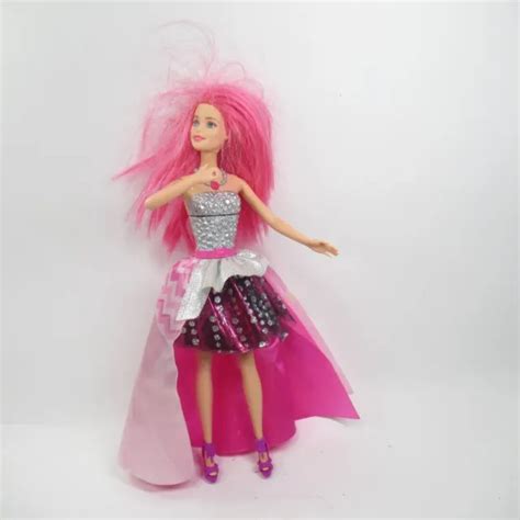 Mattel Barbie Rock N Roll Courtney Singing Doll Pink Hair Pink