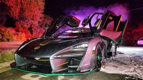 Famous Youtuber Salomondrin S Mclaren Senna Goes Up In Flames