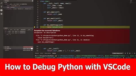 How To Debug Python With Vscode Youtube