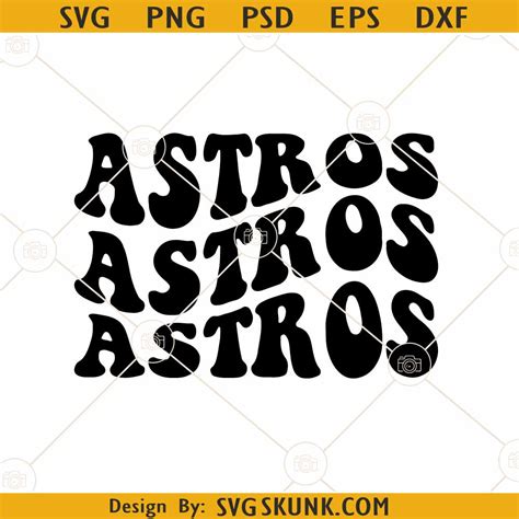 Astros Retro Wavy Svg Astros Baseball Svg Houston Astros Svg Astros