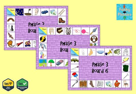 Phonics Phase 3 Board Games | Teaching Resources