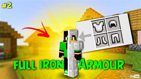 Finally I Made A Powerful Iron Armour In Minecraft Sumit Kingdom 👑 Survival Series 2 Youtube