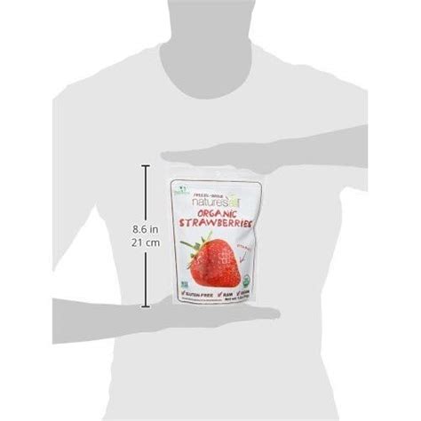 Natierra Nature Organic Freeze Dried Strawberries Gluten Free Vegan