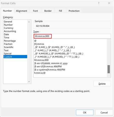 Excel How To Format Time With Milliseconds